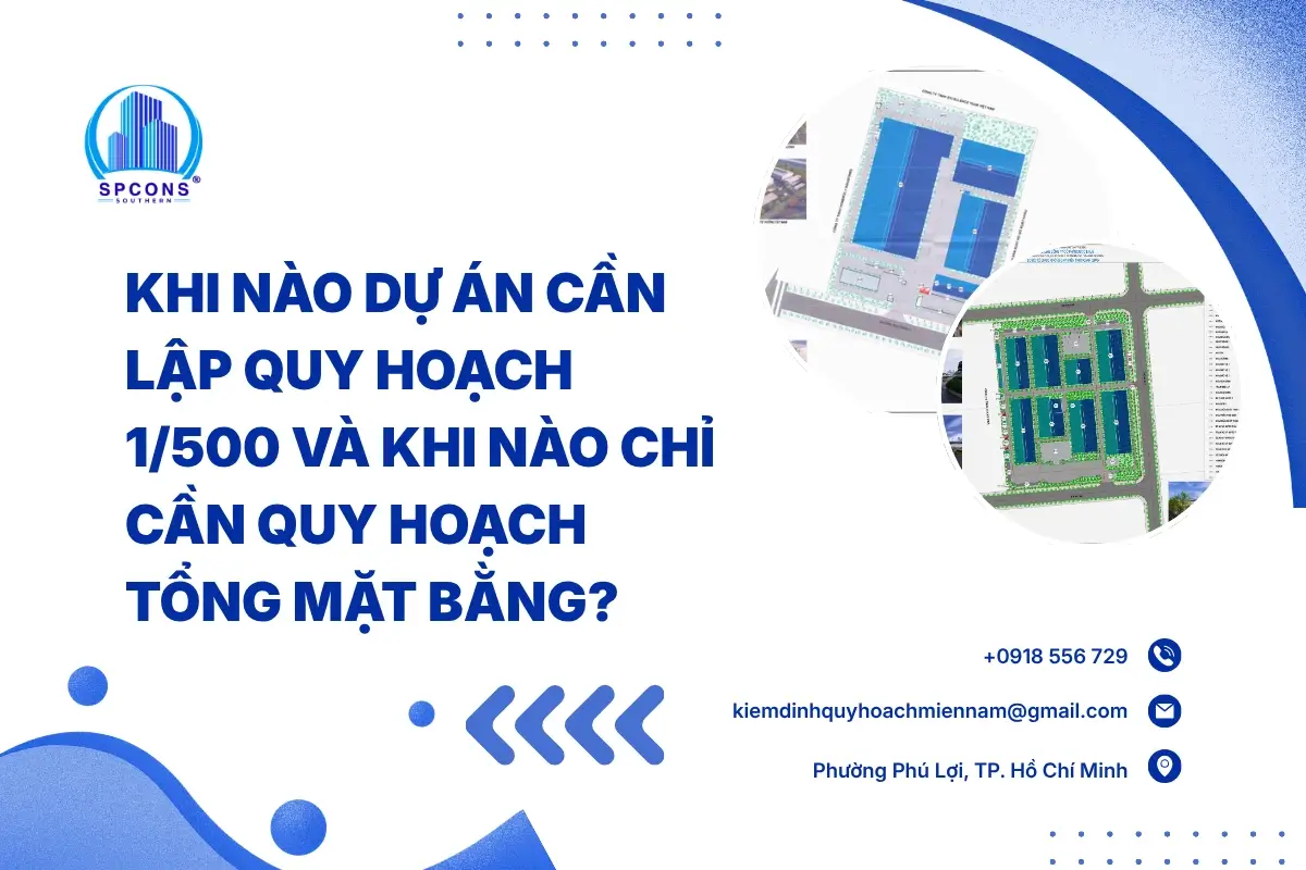 khi nào cần lập quy hoạch 1/500
