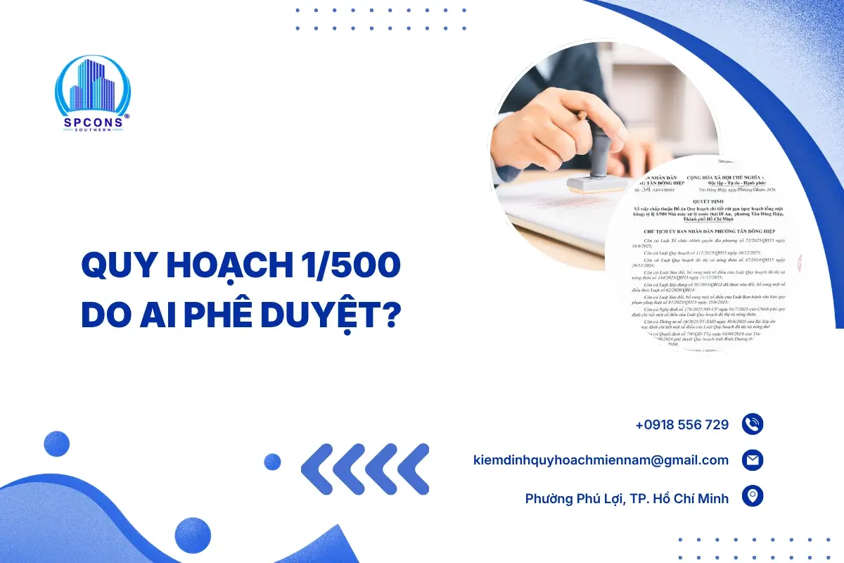 quy hoạch 1/500 do ai phê duyệt