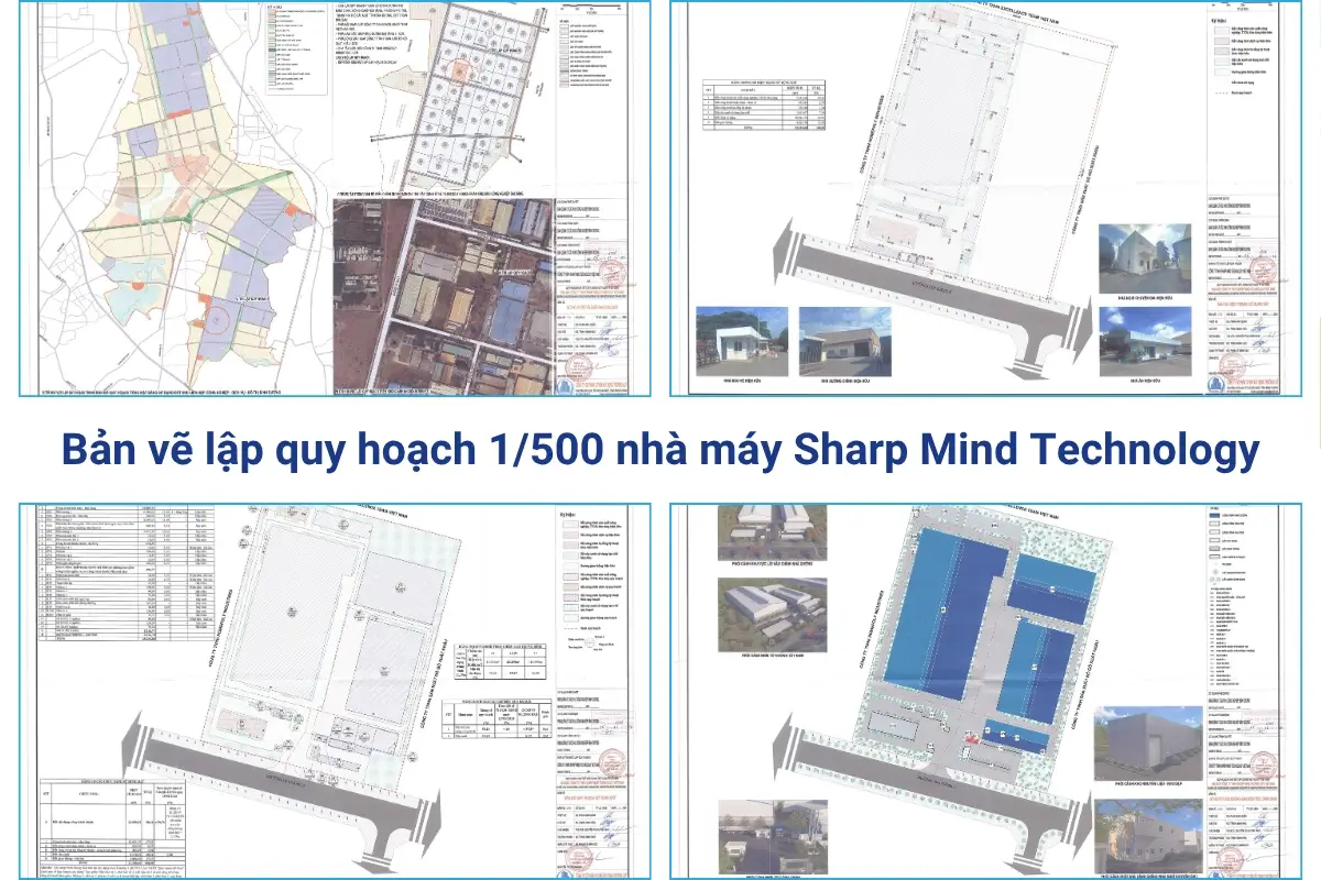bản vẽ quy hoạch 1/500 nhà máy Sharp Mind Technology