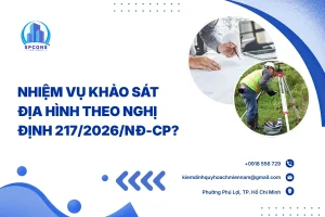 nhiệm vụ khảo sát địa hình