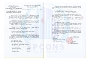 văn bản chấp thuận quy hoạch 1/500 nhà máy BK Vina