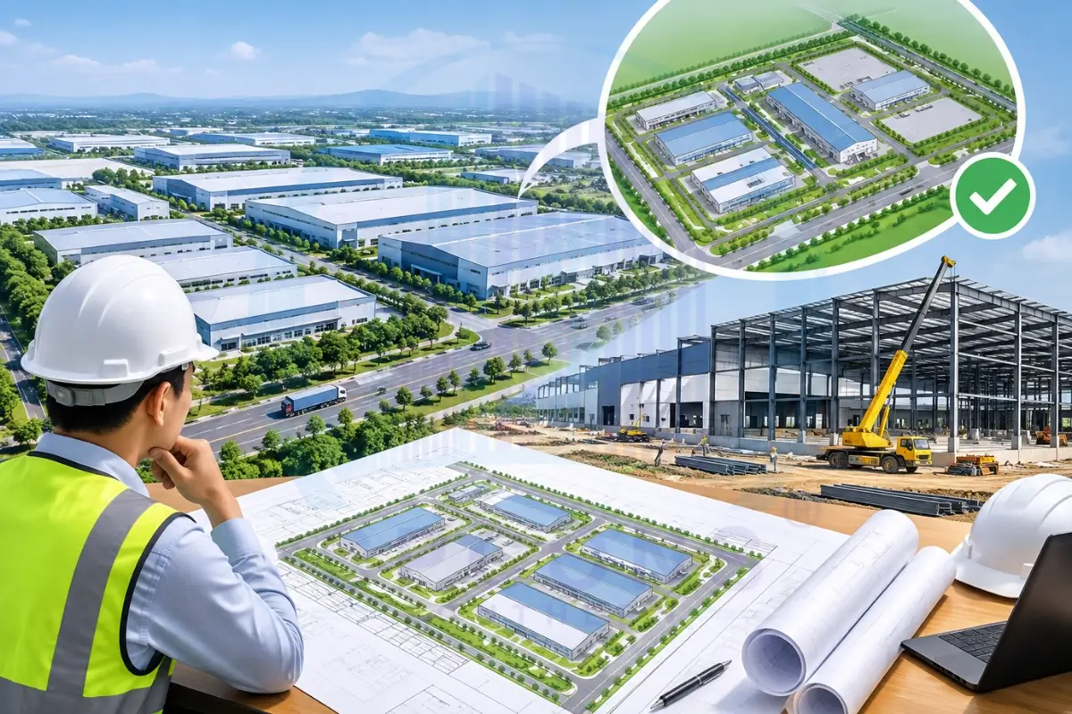 Xạy dựng nhà xưởng trong KCN có cần lập quy hoạch 1/500