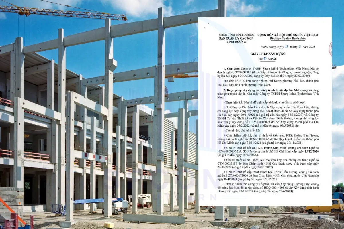 xin giấy phép xây dựng nhà xưởng